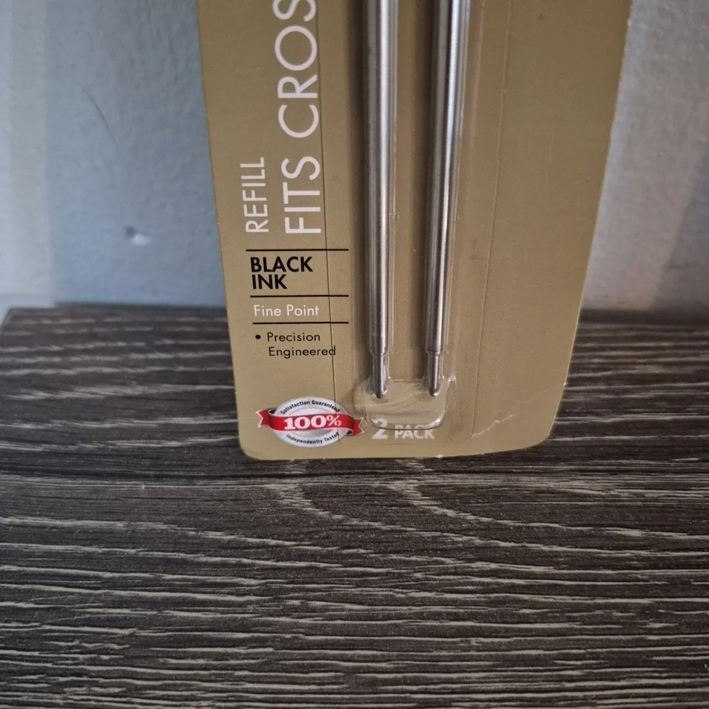 Foray Refill fits Cross Ballpoint Pens 2 pack Black Ink Fine Point #875-935 Read